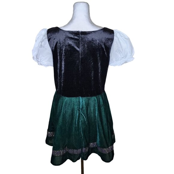 Glory Star German Dirndl Dress Womens XL Green Oktoberfest Bavarian - Picture 4 of 8
